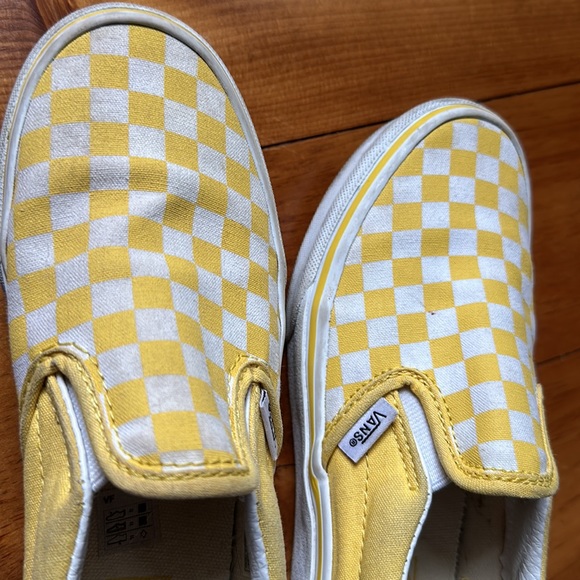 Kids yellow/white Vans slip on - Picture 4 of 4